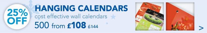 25% off Hanging Calendars