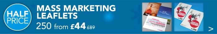 Half Price Mass Marketing Leaflets